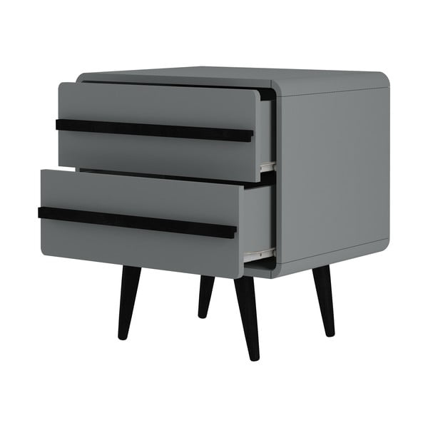 Сиво нощно шкафче Chantal – Støraa-image-3
