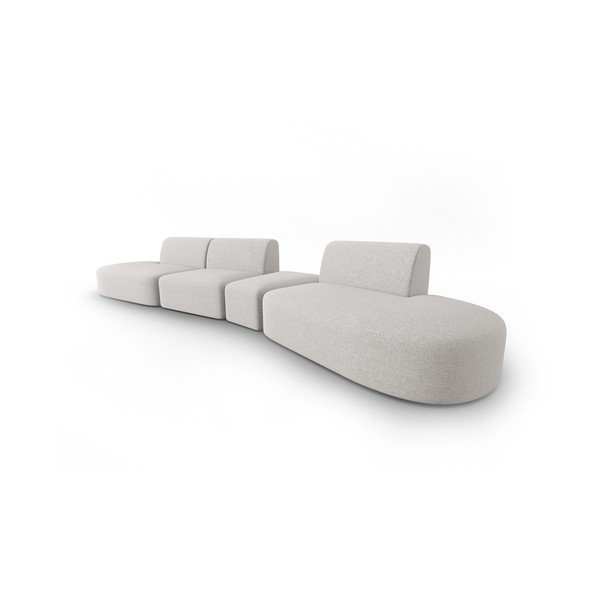 Светлосив диван 412 cm Shane - Micadoni Home-image-1