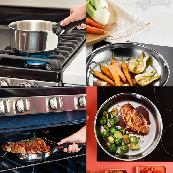 Алуминиев комплект съдове 6 бр. INGENIO Cook Eat L881S604 – Tefal-image-3