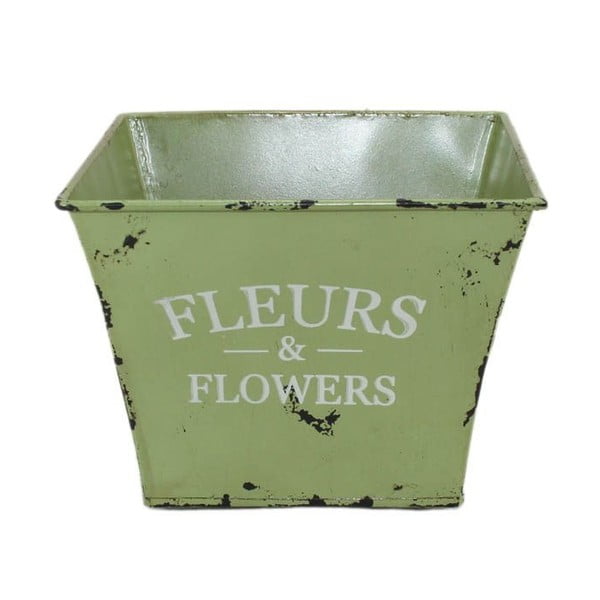Květináč Fleurs Green, 15x15 cm