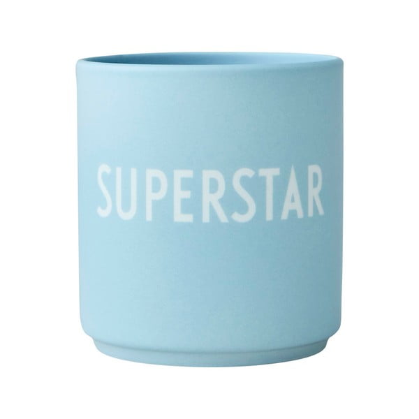 Синя порцеланова чаша , 300 ml Superstar - Design Letters