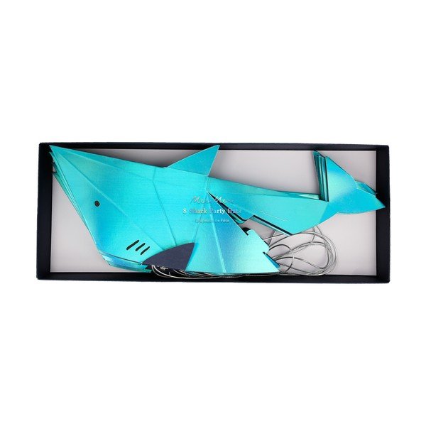 Хартиени шапки в комплект 8 бр. Shark – Meri Meri-image-4