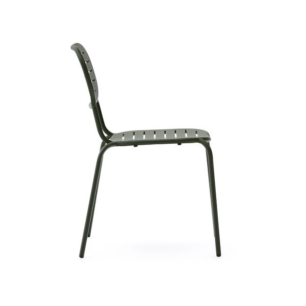 Тъмнозелен градински стол метален Brai – Kave Home-image-3