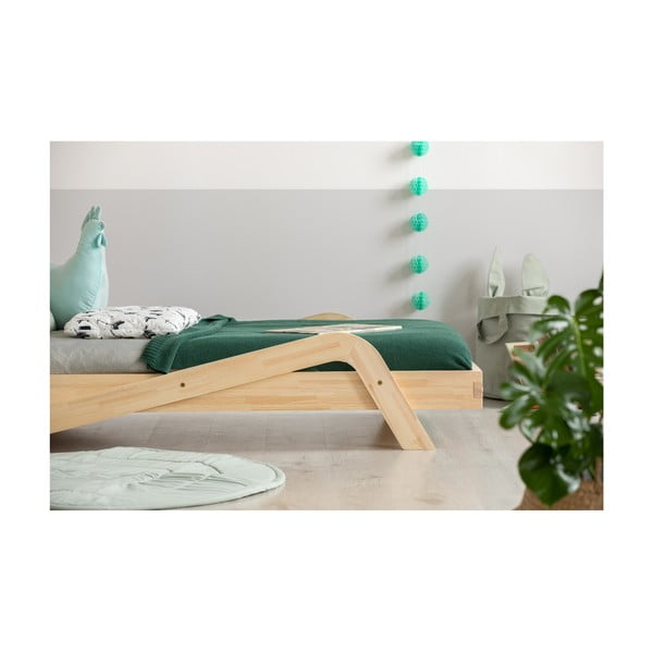 Детско легло от борова дървесина Zigzag, 80 x 200 cm - Adeko-image-3