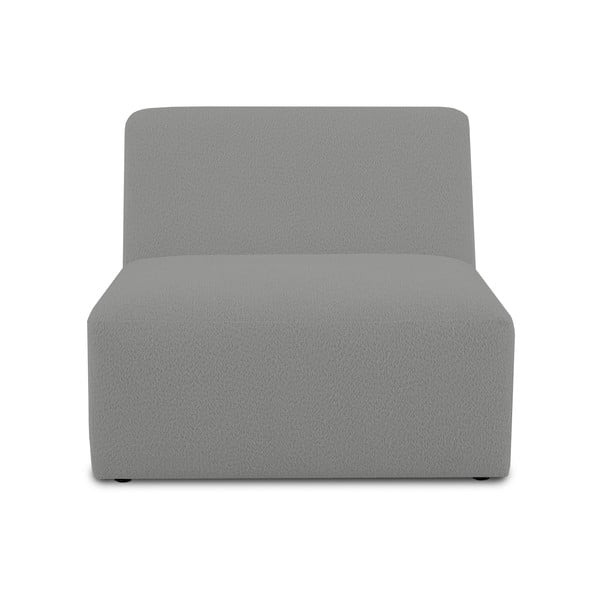 Сив модулен диван от букле (среден модул) Roxy – Scandic