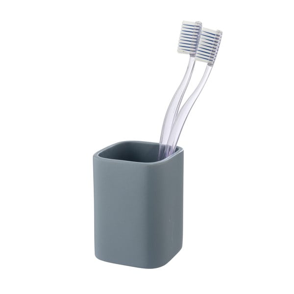 Синя керамична чаша за четки за зъби Hexa - Wenko-image-1