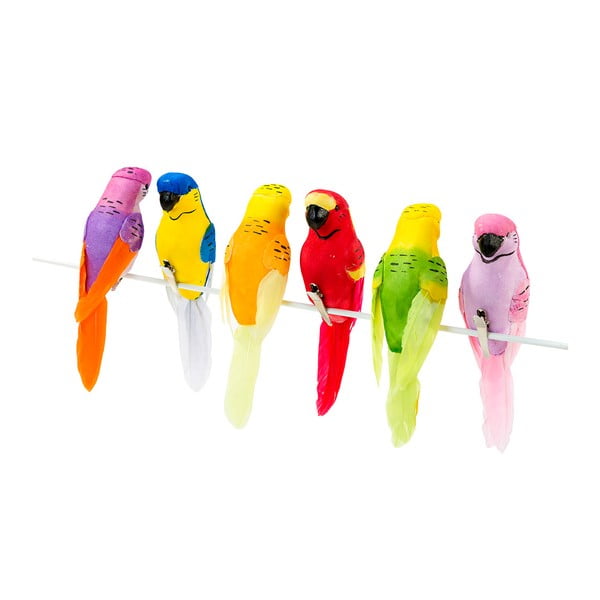 Sada 6 dekorativních ptáčků Talking Tables Fiesta