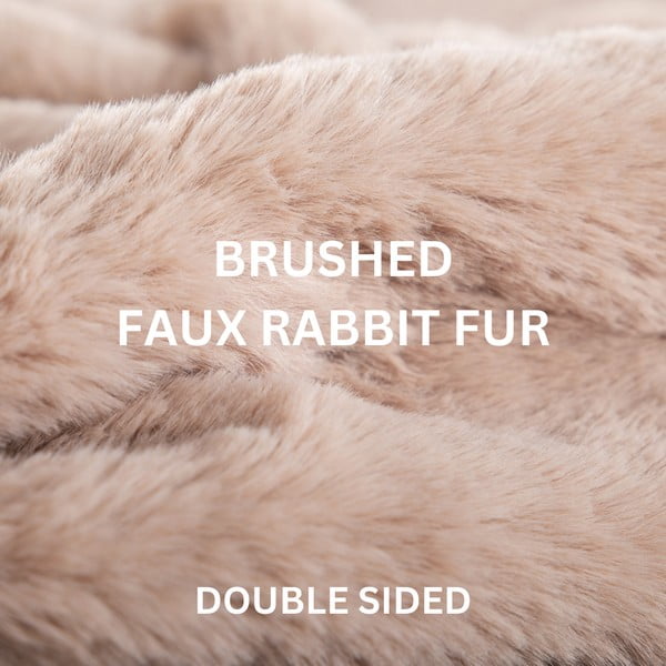 Сиво одеяло от изкуствена кожа 150x200 cm Ruby – Tiseco Home Studio-image-4