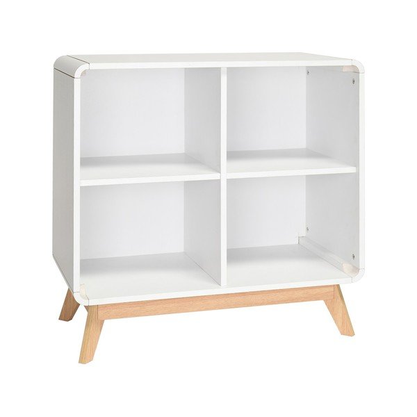 Бяла библиотека 75x75 cm Caitlin – Støraa-image-2