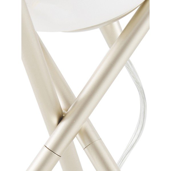 Бяла настолна лампа със стъклен абажур, височина 33 cm Erik - Westwing Collection-image-2