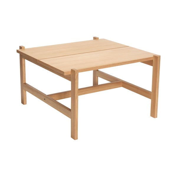 Масичка за кафе с дъбов плот в естествен цвят 80x80 cm Dash – Hübsch-image-2