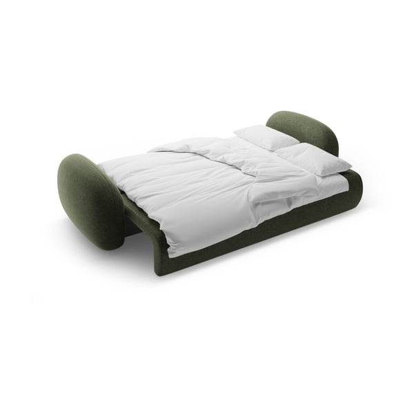 Зелен шенилов сгъваем/с място за съхранение диван 262 cm Tonale – Cosmopolitan Design-image-4