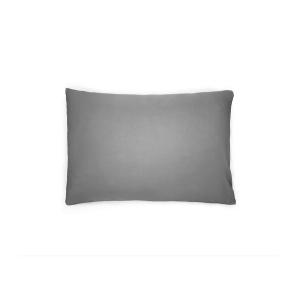 Тъмно сива калъфка за възглавница от памучен сатен , 40 x 80 cm - L'Officiel Interiors