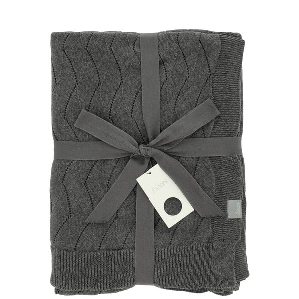 Сиво плетено одеяло 130x170 cm Gentle – Södahl-image-3