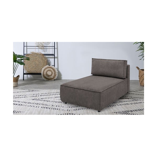 Светлокафяв променлив модулен диван от велур Nihad modular - Bobochic Paris-image-1