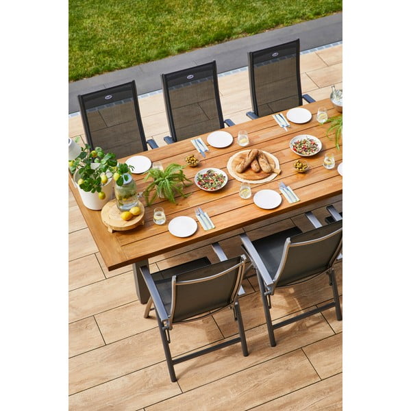 Тъмносив метален градински стол Salvatore - Hartman-image-4