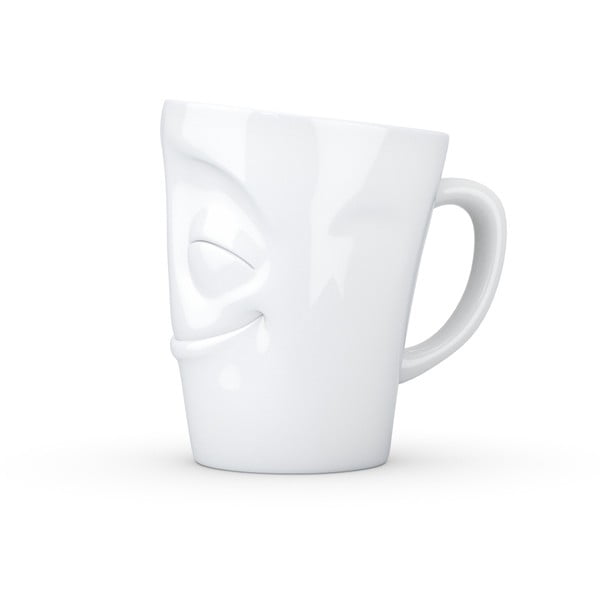 Бяла порцеланова чаша с дръжка , обем 350 ml - 58products-image-1