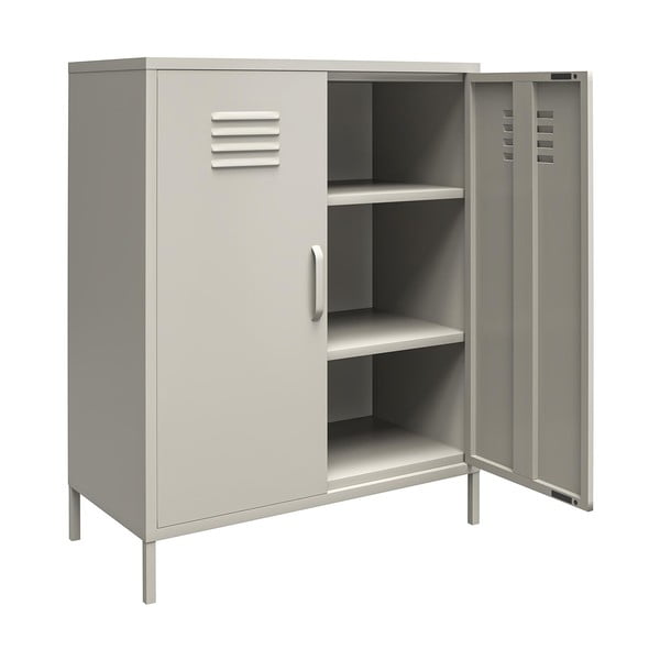 Светлосиво метално шкафче 79x100 cm Bradford – Støraa-image-2