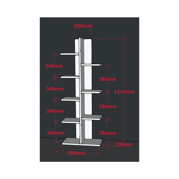 Бяла библиотека Tree - Woody Fashion-image-1