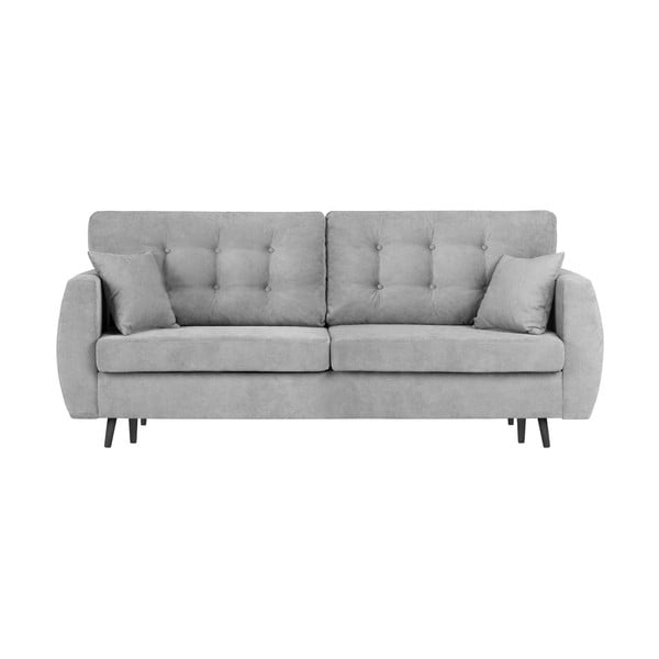 Сив триместен разтегателен диван с място за съхранение Rotterdam, 231 x 98 x 95 cm - Cosmopolitan Design