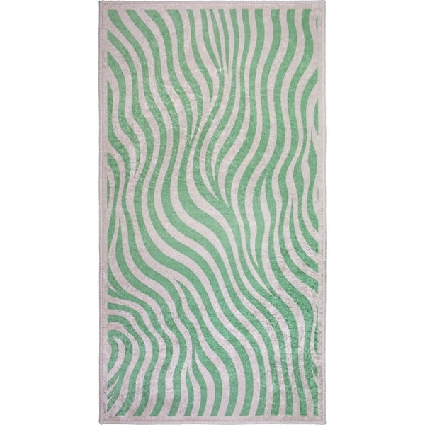 Зелен килим подходящ за пране 120x180 cm Green Zebra – Vitaus