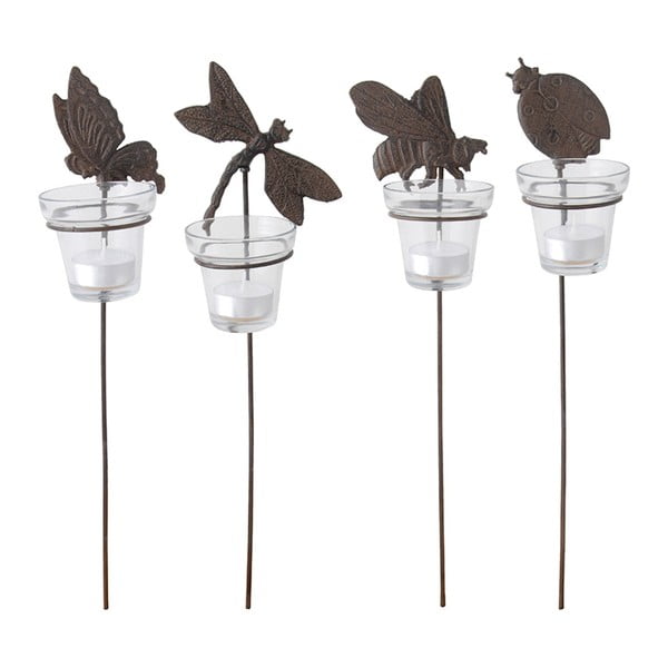 Метални свещници в комплект за чаена свещ 4 бр. – Esschert Design