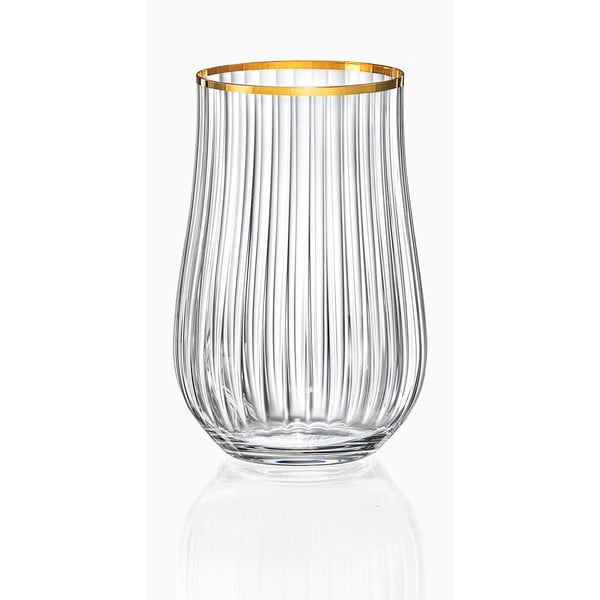Комплект от 6 чаши Golden Celebration, 450 ml Tulipa Optic - Crystalex