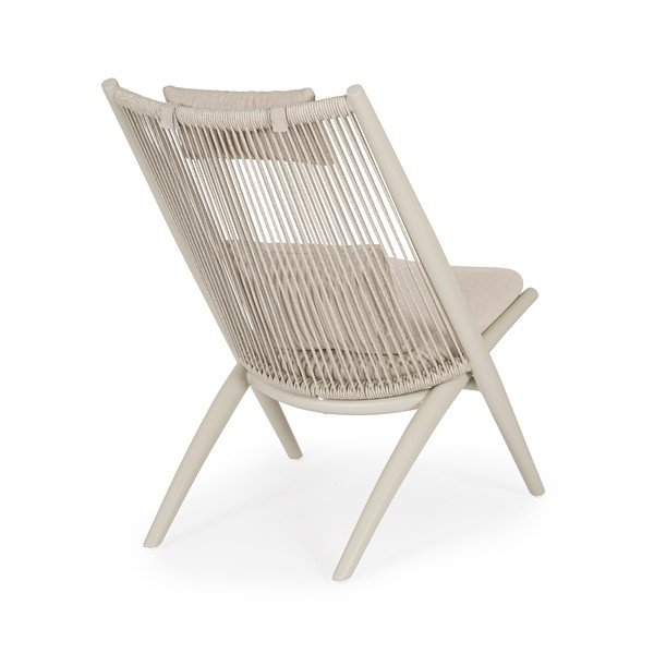 Бежов метален градински стол Aloha – Bizzotto-image-4