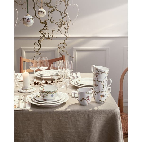 Порцеланов свещник с коледен мотив Hammershøi Christmas - Kähler Design-image-2