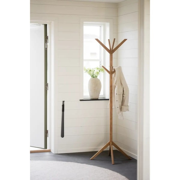 Стойка за връхни дрехи от масивен дъб естествена Confetti – Rowico-image-1