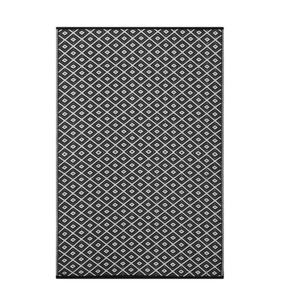 Černo-bílý oboustranný koberec vhodný i do exteriéru Green Decore Brokena, 120 x 180 cm
