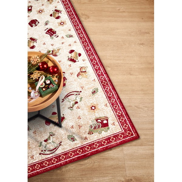 Червена пътека с коледен мотив със смес от памук 80x200 cm Toy's Delight Red Christmas – Villeroy&Boch-image-2