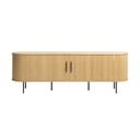Масичка за телевизор с дъбов декор в естествен цвят 56x180 cm Nola - Unique Furniture