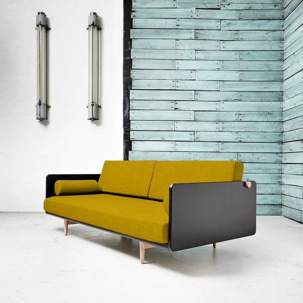 Variabilní pohovka Karup Deva Black/Raw Oak/Amarillo-image-2
