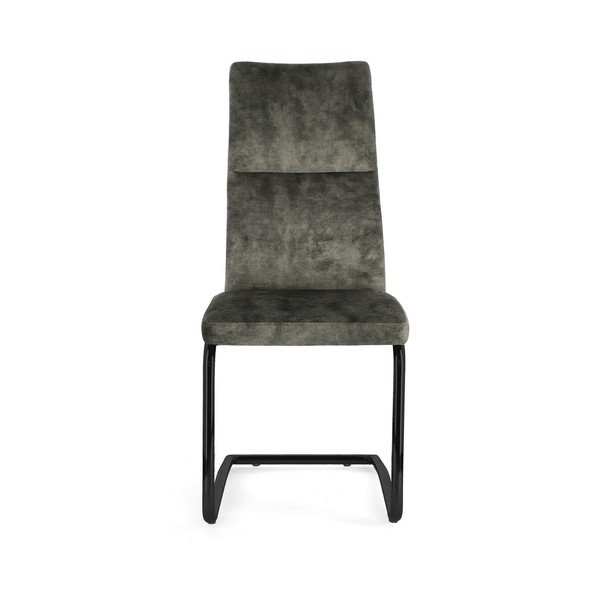 Зелен тапициран трапезен стол Thelma – Bizzotto-image-2