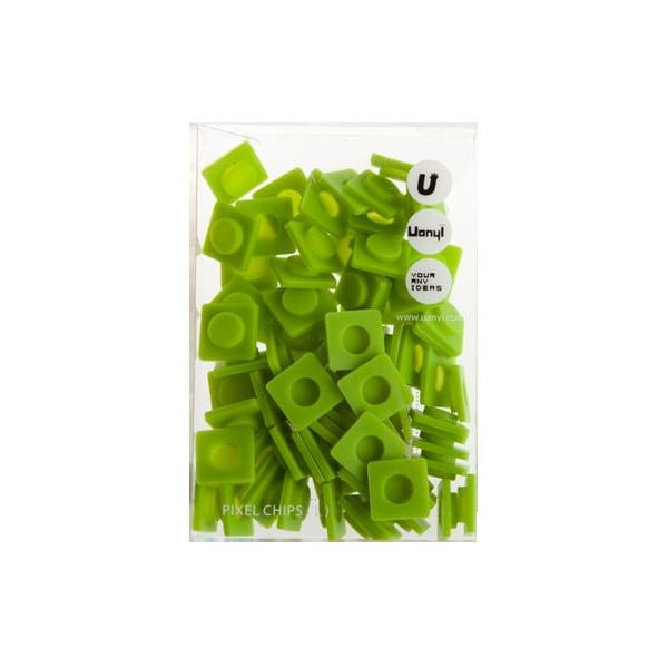 Комплект от 80 големи пиксела, ментово зелено - Pixel bags