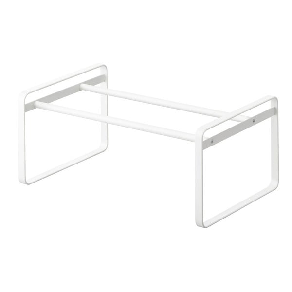 Бяла метална телескопична стойка за обувки Kobe - YAMAZAKI-image-2