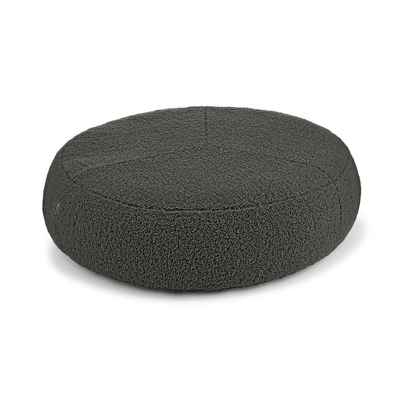 Тъмносиво легло за куче от плат букле ø 70 cm Senso Pouffe Graphite S/M – MiaCara