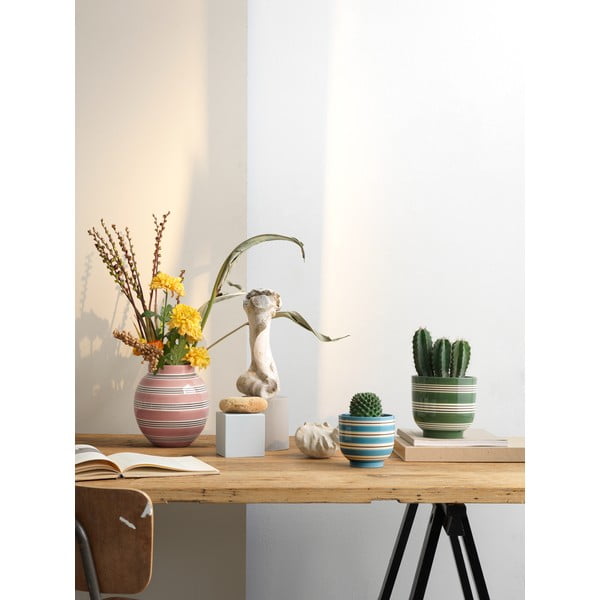 Розово-бяла порцеланова ваза Nuovo, височина 20,5 cm Omaggio - Kähler Design-image-2