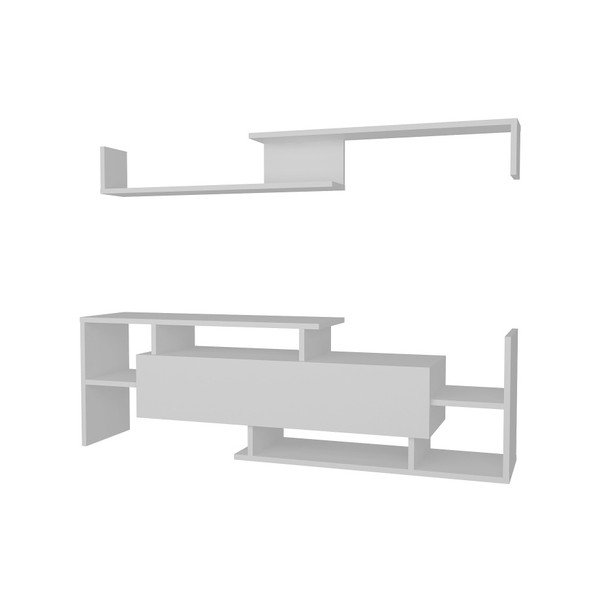 Бял шкаф за телевизор 154x42 cm Dream - Kalune Design-image-1