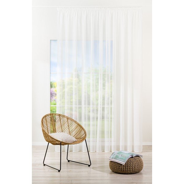 Бяла завеса 400x260 cm Agra - Mendola Fabrics-image-1