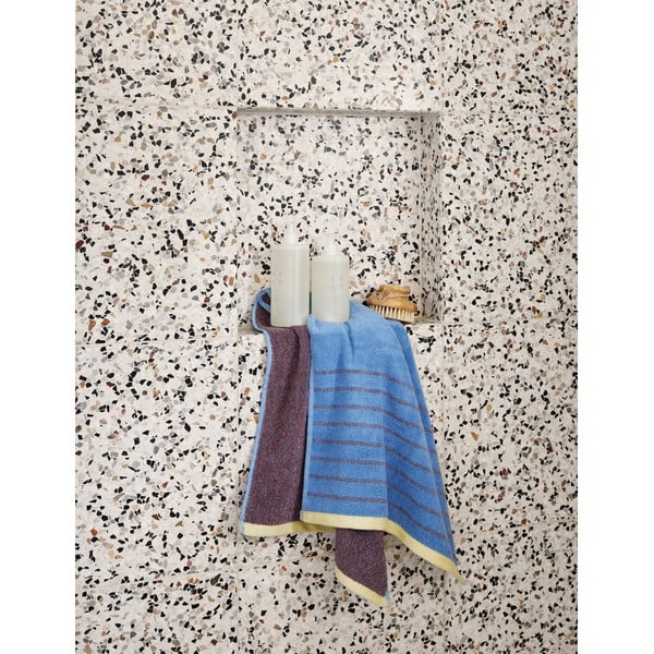 Синя и лилава памучна кърпа Dora, 50 x 100 cm - Hübsch-image-4