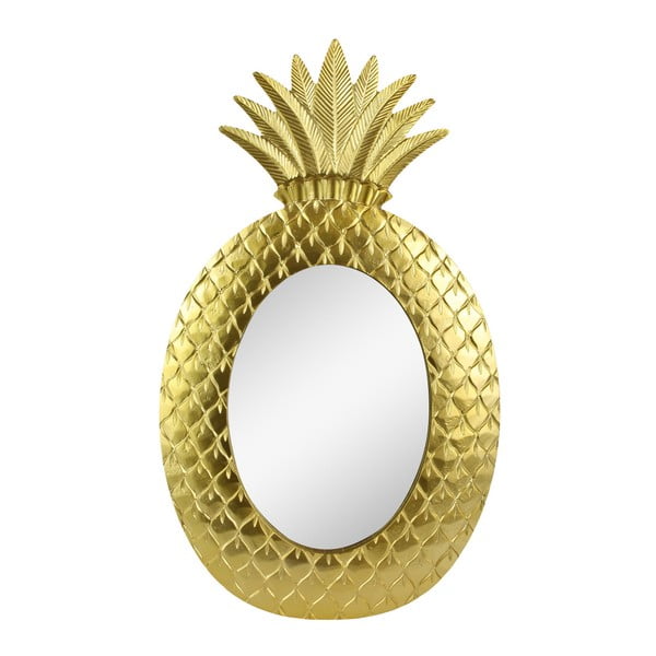 Стенно огледало в златист цвят Gold Pineapple - Le Studio