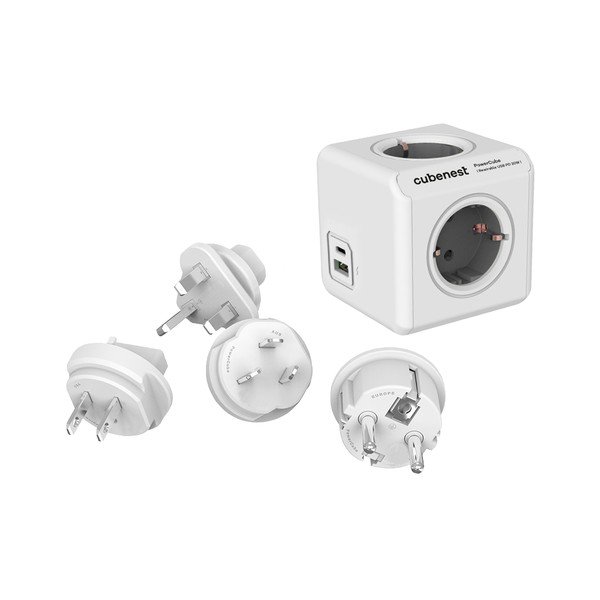 Извод за контакт 13 cm PowerCube ReWirable USB Schuko – Cubenest-image-2
