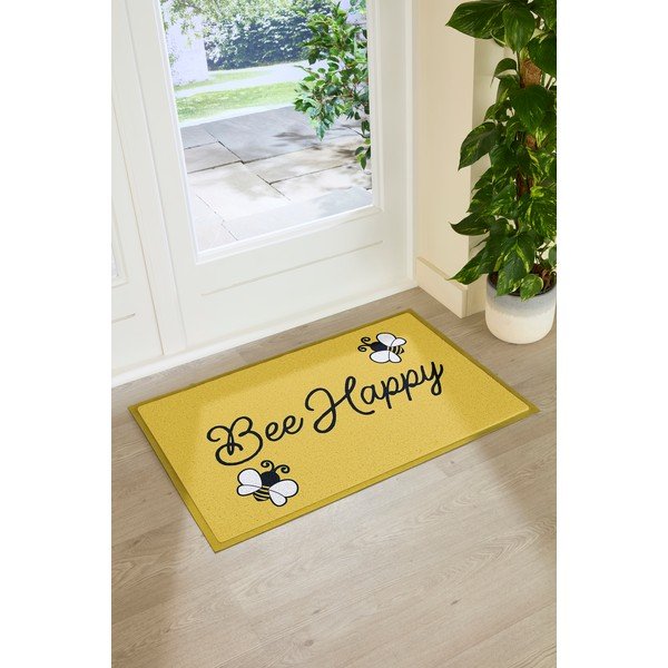 Изтривалка от PVC 60x90 cm Bee Happy – Artsy Doormats-image-2