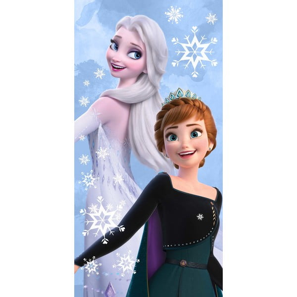 Памучна детска кърпа 70x140 cm Frozen "Sisters" – Jerry Fabrics