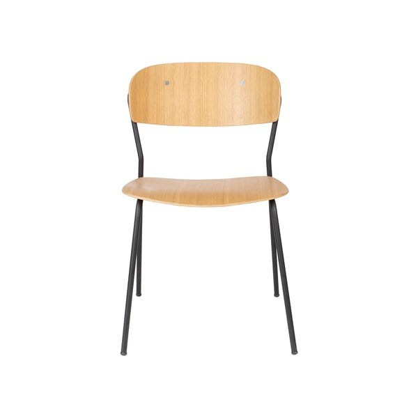 Трапезни столове в комплект от 2 в декор от естествена топола Jolien - White Label-image-2