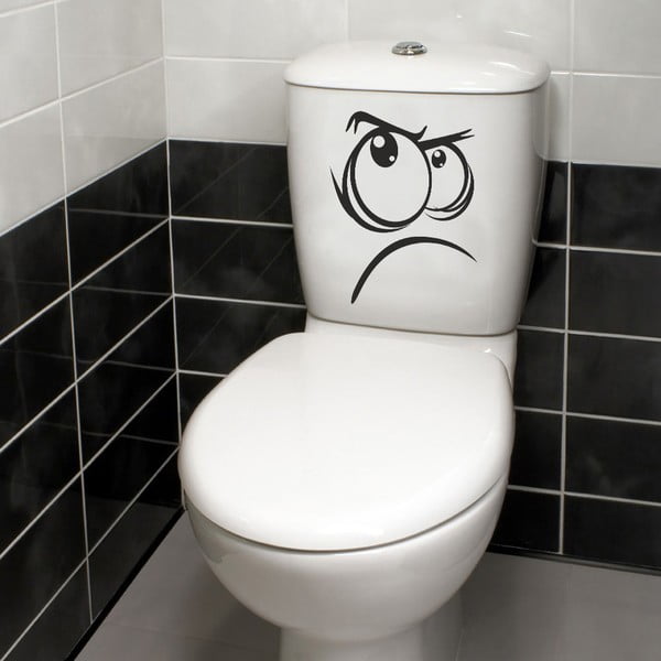 Декоративен стикер на тоалетната чиния Not Happy - Evila Originals