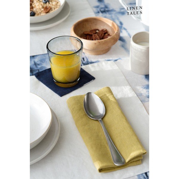 Бяла ленена подложка, 35 x 45 cm - Linen Tales-image-3