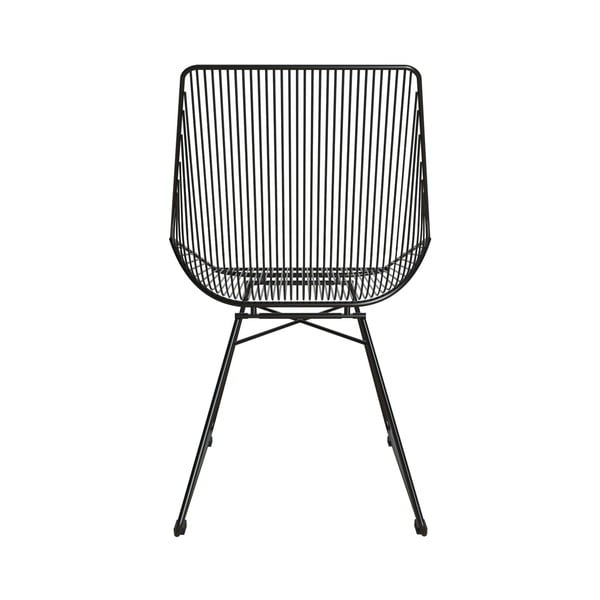 Черен метален стол Ellis - CosmoLiving by Cosmopolitan-image-4